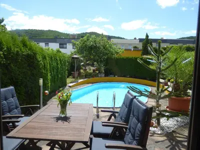 Der Swimmingpool an oder in der Nähe von Ferienwohnung Hagebuttenweg