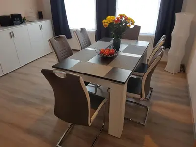 Ein Sitzbereich in der Unterkunft Ferienhaus Renate 7