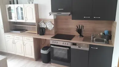 Küche/Küchenzeile in der Unterkunft Ferienhaus Renate 7