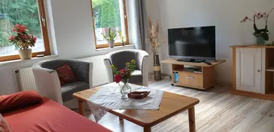 TV/Unterhaltungsangebot in der Unterkunft Ferienwohnung Gerlach
