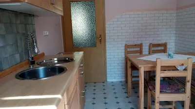 Küche/Küchenzeile in der Unterkunft Ferienwohnung Gerlach