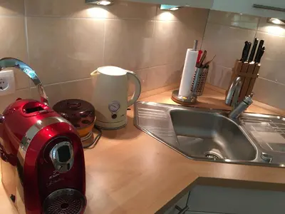 Küche/Küchenzeile in der Unterkunft Apartment Kleeblatt