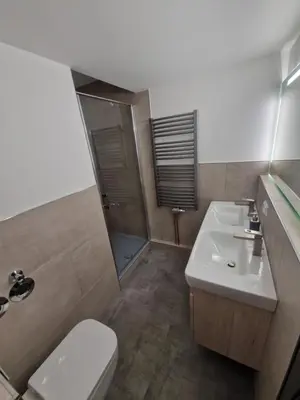 Ein Badezimmer in der Unterkunft Modern & Vintage Bocksbergblick Ferienpark Hahnenklee