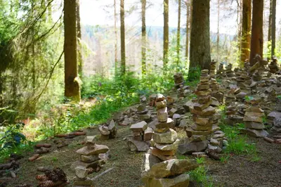 Ein Garten an der Unterkunft Modern & Vintage Bocksbergblick Ferienpark Hahnenklee