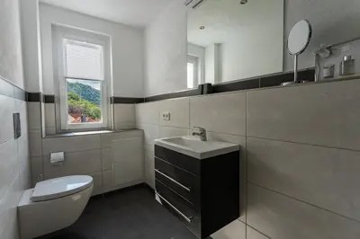 Ein Badezimmer in der Unterkunft Ferienwohnung am Steinbach 2