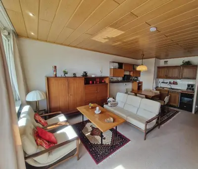 Küche/Küchenzeile in der Unterkunft Urige Ferienwohnung Bocksbergblick Ferienpark Hahnenklee