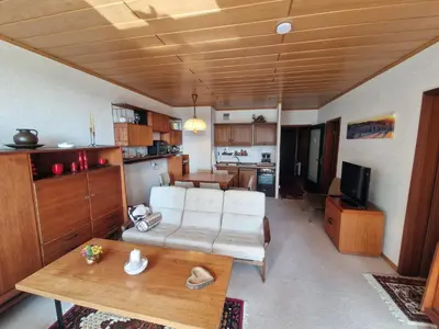 Küche/Küchenzeile in der Unterkunft Urige Ferienwohnung Bocksbergblick Ferienpark Hahnenklee