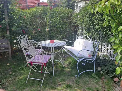 Ein Garten an der Unterkunft Sonniges Apartment Altenbrak