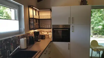 Küche/Küchenzeile in der Unterkunft Haus DeMa