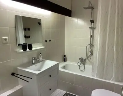 Ein Badezimmer in der Unterkunft Ferienwohnung Memory