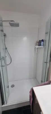 Ein Badezimmer in der Unterkunft Ferienwohnung Harzer Waldwichtel