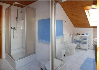 Ein Badezimmer in der Unterkunft Naturerlebnisdorf Blauvogel Hasselfelde