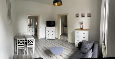 Ein Bett oder Betten in einem Zimmer der Unterkunft Fewo Rico 3