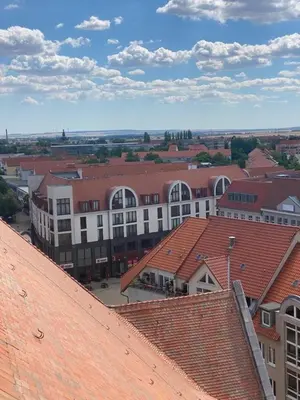 Ein allgemeiner Blick auf Halberstadt oder ein Stadtblick von der Ferienwohnung aus