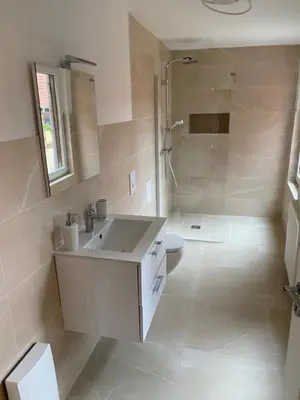 Ein Badezimmer in der Unterkunft Halberstädter Fachwerktraum