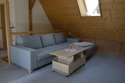 Ein Sitzbereich in der Unterkunft Haus Erna Schierke
