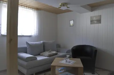Ein Sitzbereich in der Unterkunft Haus Erna Schierke