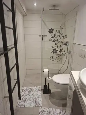 Ein Badezimmer in der Unterkunft Haus Erna Schierke