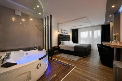 Ein Bett oder Betten in einem Zimmer der Unterkunft Angelo Spa Resort