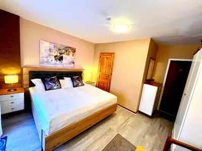 Ein Bett oder Betten in einem Zimmer der Unterkunft Haus Sabine - Zimmer 4