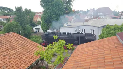 Das Gebäude in dem sich die Ferienwohnung befindet