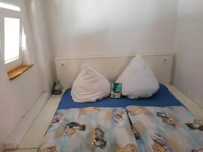 Ein Bett oder Betten in einem Zimmer der Unterkunft Bauernhof Lisa Offenstall und Taubenschlag
