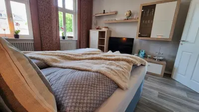 Ein Sitzbereich in der Unterkunft Fewo Otto