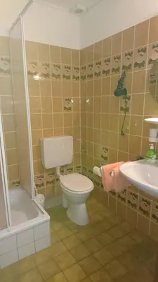 Ein Badezimmer in der Unterkunft Quellenhof Altenau