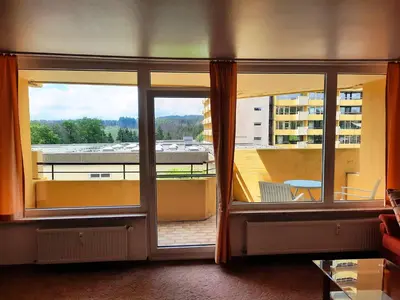Ein Balkon oder eine Terrasse in der Unterkunft Ferienwohnung Wanderkönige