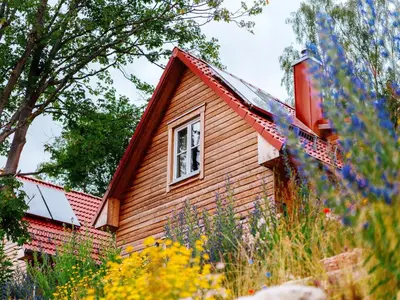 Ein Garten an der Unterkunft Ferienhaus in Schierke mit Garten