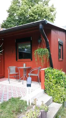 Ein Garten an der Unterkunft Gartenhaus Haufe