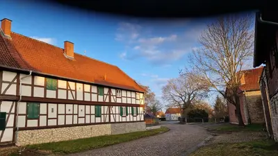Das Gebäude in dem sich die Ferienwohnung befindet