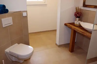 Ein Badezimmer in der Unterkunft Harzhaus Sonnenschein