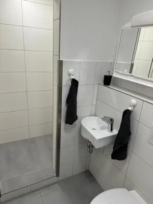 Ein Badezimmer in der Unterkunft 2 Zimmer Whg