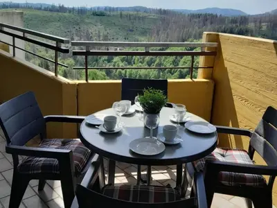 Ein Balkon oder eine Terrasse in der Unterkunft Apartment 560