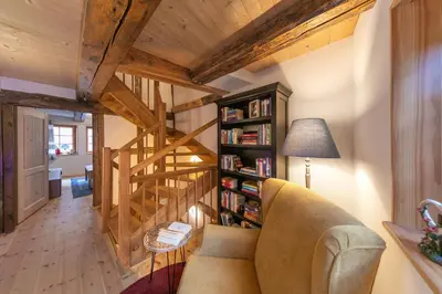 Die Bibliothek im Ferienhaus