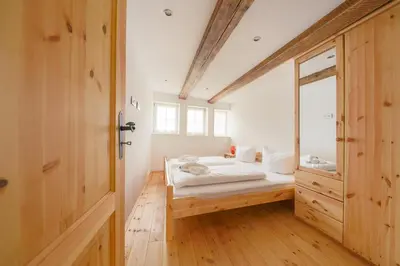 Ein Bett oder Betten in einem Zimmer der Unterkunft Villa-Duck-Dich