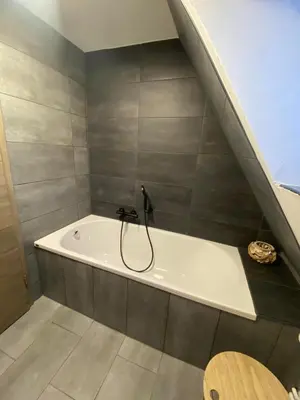Ein Badezimmer in der Unterkunft Ferienhaus International