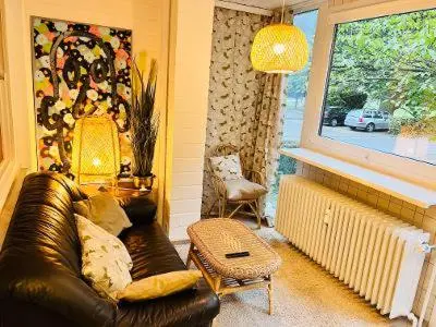 Ein Sitzbereich in der Unterkunft Residenz Goslarsche Straße