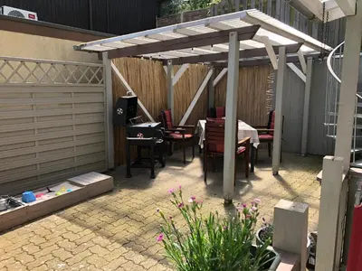 Ein Patio oder anderer Außenbereich in der Unterkunft Ferienwohnung „kleine Auszeit“