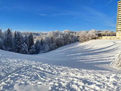 Modernisierte Ferienwohnung Naturseelen mit Schwimmbad und Sauna im Winter