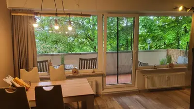 Grundriss der Unterkunft Modernisierte Ferienwohnung Naturseelen mit Schwimmbad und Sauna