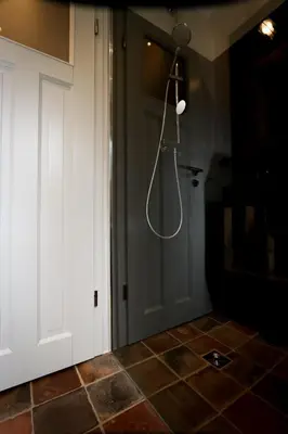 Ein Badezimmer in der Unterkunft Werkmeisters Hütte