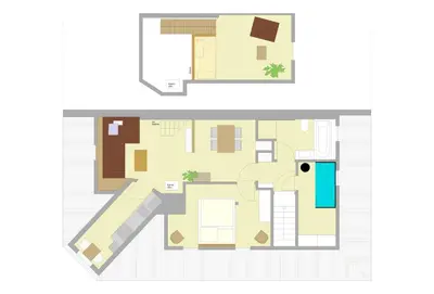 Grundriss der Unterkunft Ferienwohnung Lindenstraße