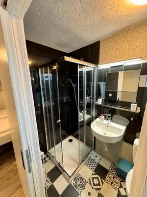 Ein Badezimmer in der Unterkunft Kleine-Romantische Ferienwohnung Parkplatz vor dem Haus!