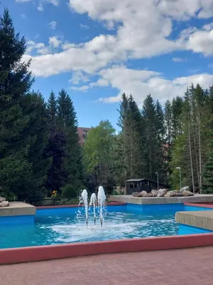 Der Swimmingpool an oder in der Nähe von Ferienwohnung Hexennest
