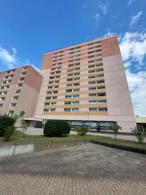 Das Gebäude in dem sich die Ferienwohnung befindet
