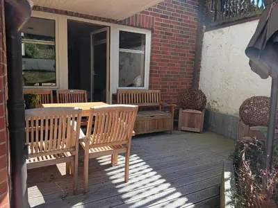 Ein Balkon oder eine Terrasse in der Unterkunft Harzglanz FeWo's KuschelBude