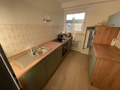 Küche/Küchenzeile in der Unterkunft Ferienwohnung Elfengast, FassSauna, Harzurlaub in bester Lage