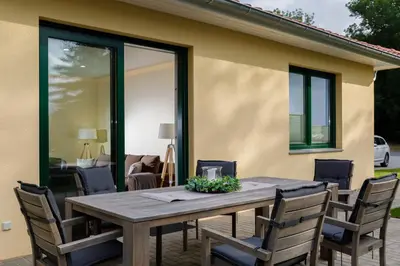 Ein Patio oder anderer Außenbereich in der Unterkunft Im Mühlental